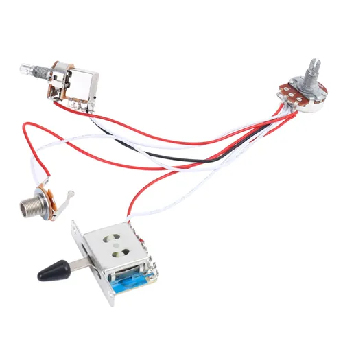 Комплект электрогитары 1 регулятор громкости, тембр, 3 тумблера, набор разъемов 500K Pots