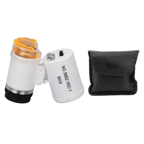 60-кратная мини лупа, увеличительное стекло, портативный детектор для ювелирных изделий и денег, кар