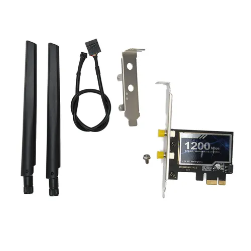 Сетевой адаптер PCI-E, гигабитная сетевая карта, Wi-Fi 300 Мбит/с 2.4 ГГц и 867 Мбит/с 5 ГГц, Blueto