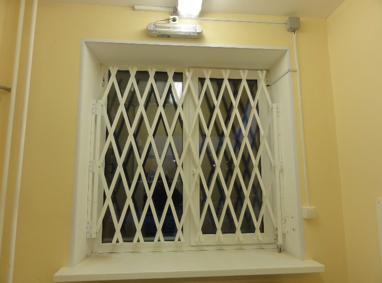 решетка на окне и наручники