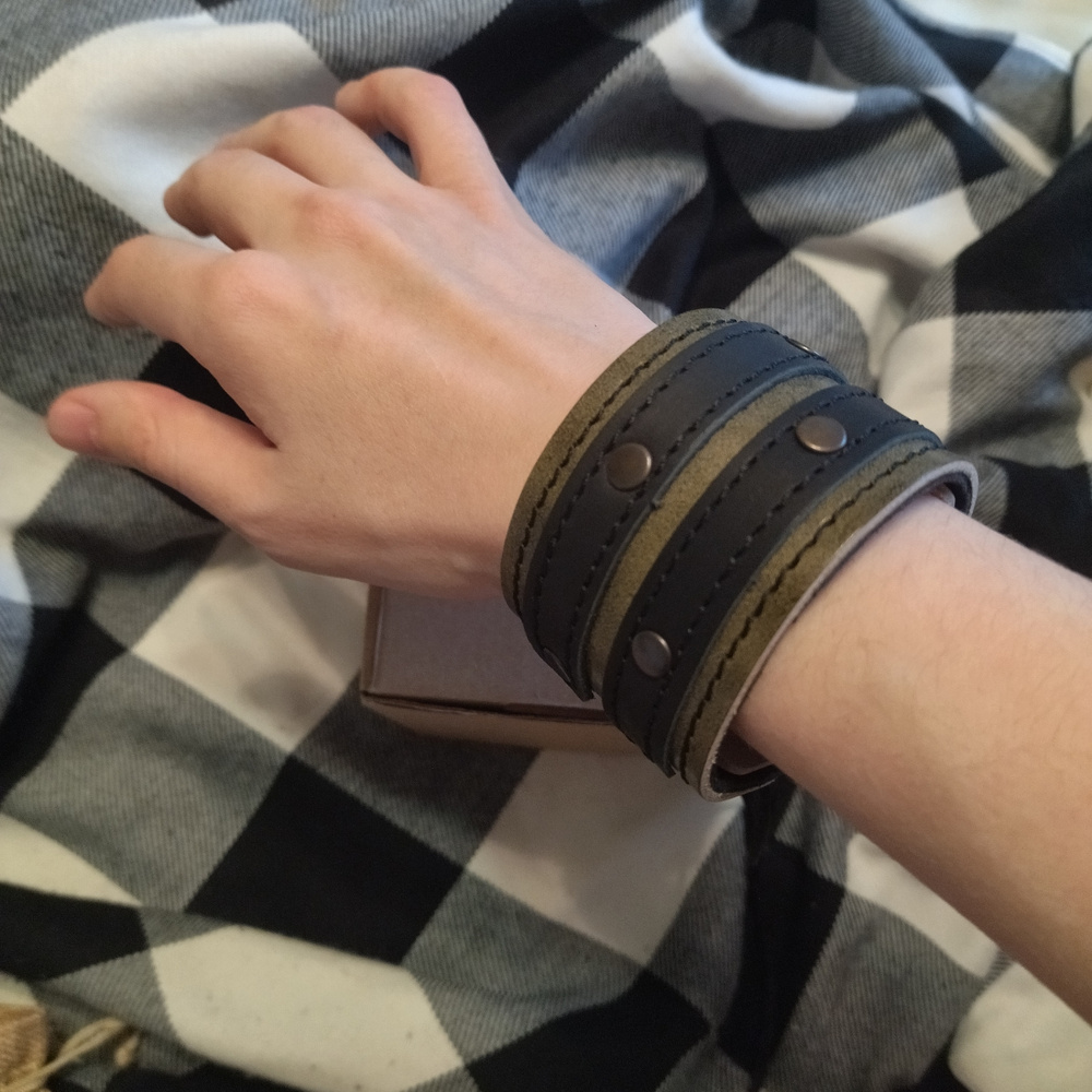 Браслет Alla Leatherworks натуральная кожа/ручная работа/мужской ...