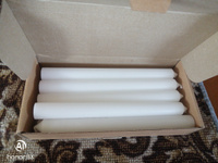 Умные свечи - набор белых свечей - 10шт (23х2,3см), 9 часов, декоративные/хозяйственные столбики, без запаха. #103, Виктор Ш.
