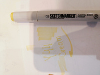 Двусторонний заправляемый маркер SKETCHMARKER на спиртовой основе для скетчинга, цвет: Y44 Сливочный #93, Татьяна Г.