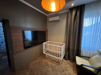Кроватка для новорожденных Nuovita Stanzione INIZIO swing детская, кровать-трансформер с маятником деревянная, массив бука, белый натуральный #7, Алексей А.