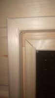 Дверь для бани и сауны со стеклом 70х170 осина, дверь в парную деревянная #5, Наталья В.