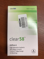 Контактные линзы ClearLab Clear 58 Ежемесячные, -02,50 / 14.0 / 8.3, 6 шт. #14, Анна В.