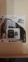 Kingston Карта памяти Micro SD 32GB Class 10 Canvas Select Plus A1 (100 Mb/s) + SD адаптер #40, Игорь Х.