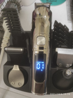 Триммер-бритва мужской для бороды и волос DYKEMANN BARTHAARE GR-24/ Универсальный триммер для бритья/ Профессиональный грумер для всего тела/ Насадки для носа, ушей и усов/ 11 насадок/ Влагозащита IPX 7/ 90 минут от аккумулятора/ LED-Дисплей #1, Андрей Ф.