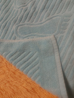 Полотенце-коврик махровое для ног TM TEXTILE 50x70 бирюзовый 37, 1шт.,плотность 700 #21, Светлана Ю.