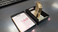 Зажигалка бензиновая ZIPPO Brushed Brass #69, Сергей