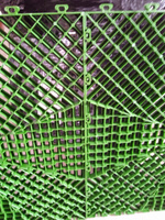 Модульное покрытие для садовых дорожек (плитка пластиковая напольная) Helex, 6 шт/уп, зеленый #5, Надежда Г.