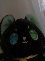 Мягкая игрушка Аниме Кот 25 см, детская плюшевая игрушка котенок (черный котенок) #4, Ivv M.