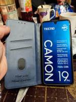 Чехол книжка elitcase на Tecno Camon 19 и 19 Pro / Техно Камон 19 и 19 Про (Синяя) #71, Дмитрий Д.