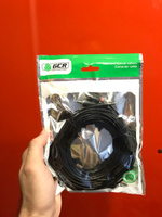 Экранированный кабель переходник Jack 3.5mm 2 х RCA GCR 12.5м для прослушивания музыки черный #20, Кузяев Марат Камилевич