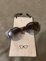 "Superstar Grey" от Timbersun, деревянные полуободковые женские солнцезащитные очки из дерева, ручная работа #1, Лада Б.