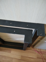 Ножки для стола 71х60 см. Опора для стола мебельная регулируемая черная Подстолье лофт 1 шт #8, Леонора С.