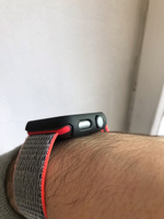 Защитный пластиковый чехол (кейс) Apple Watch Series 4 SE 6 5 (Эпл Вотч) 40 мм для экрана/дисплея и корпуса противоударный бампер черный #29, Давид М.