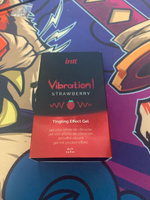 Жидкий вибратор INTT Vibration Gel Strawberry, стимулирующий и пульсирующий, 15мл #1, Арам Г.