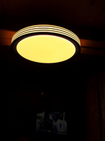 Светильник потолочный светодиодный для спальни комнаты кухни. Люстра. COMFORT AFINA 75Вт 230В 3000-6500K 6000Лм 490x90мм с пультом ДУ IN HOME #5, Надежда