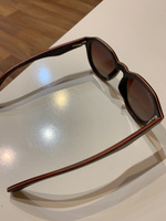 "Warsaw Brown G" от Timbersun, деревянные поляризационные солнцезащитные коричневые очки панто ручной работы #2, Светлана Т.