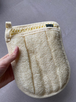 Массажная мочалка рукавица для душа, натуральная варежка для мытья тела #59, Полина Т.