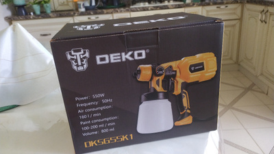 Краскопульт сетевой DEKO DKSG600 (600 Вт, 800 мл) - купить с доставкой ...