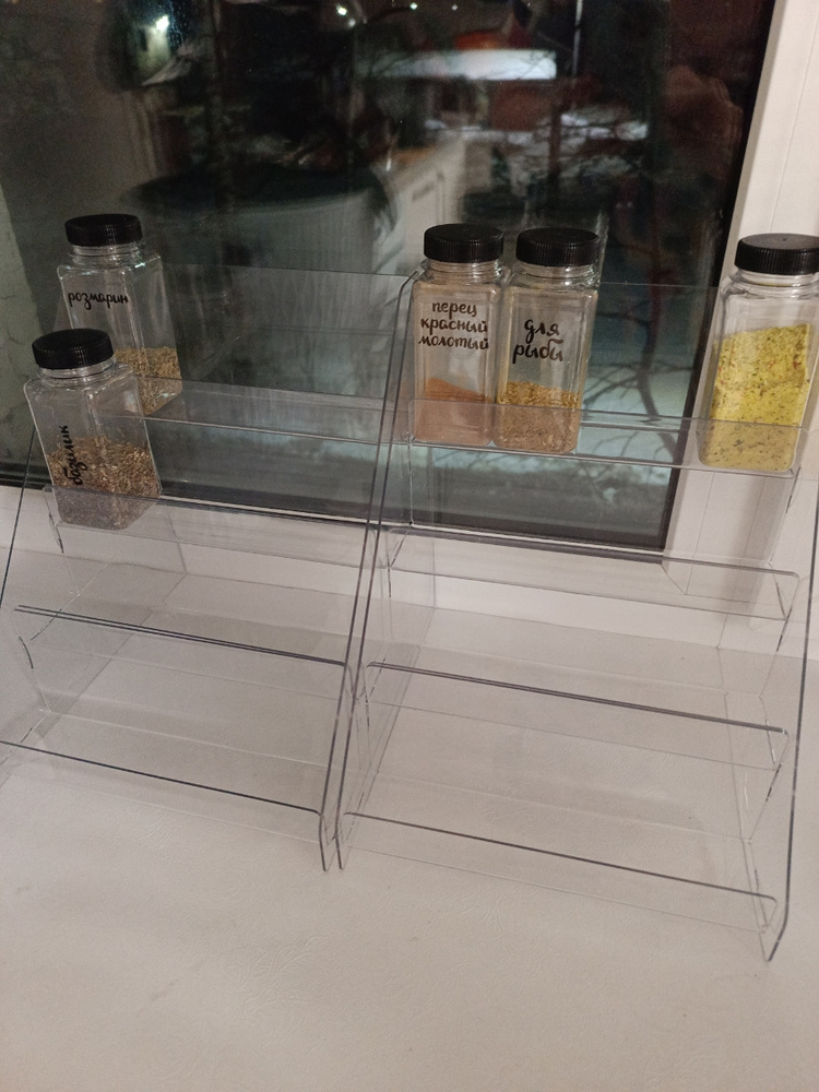 горка из оргстекла/ Прозрачная витрина-стеллаж настольный торговый ...