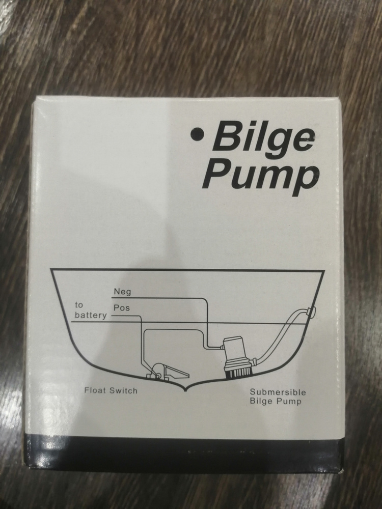 Помпа трюмная, 70 л/мин, под шланг 29 мм, 12V, водяной насос ...