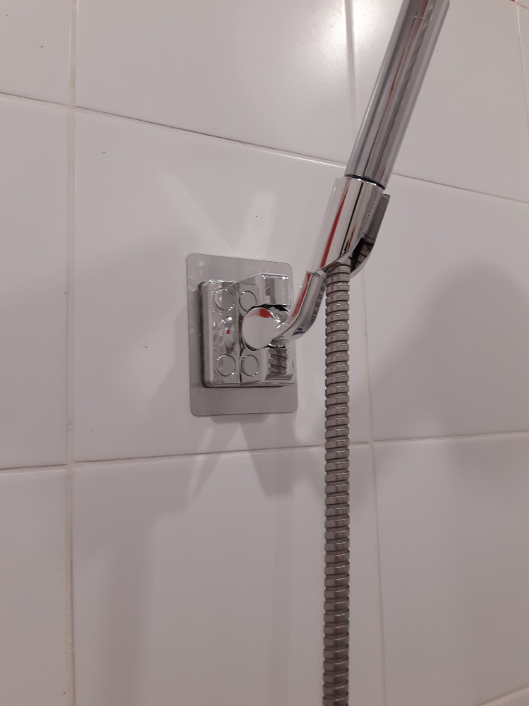 Держатель для лейки душа самоклеющийся настенный / крепление (кронштейн ...