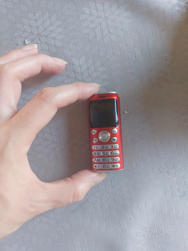 Мини телефон / Маленький нано телефон K8, кнопочный с камерой, Белый ...