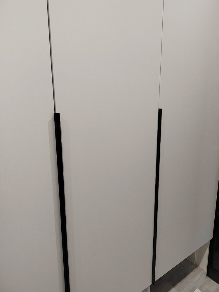 Ручки для мебели 15см (комплект 10 штуки) цвет черный, металлические ...