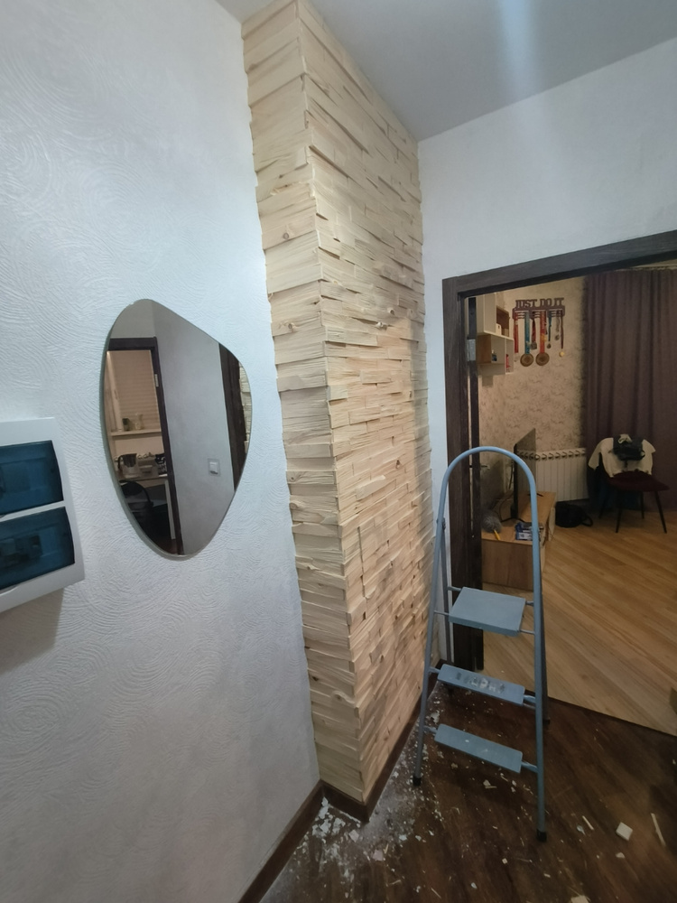 Декоративная плитка для стен из массива дерева. 3D стеновые панели ...