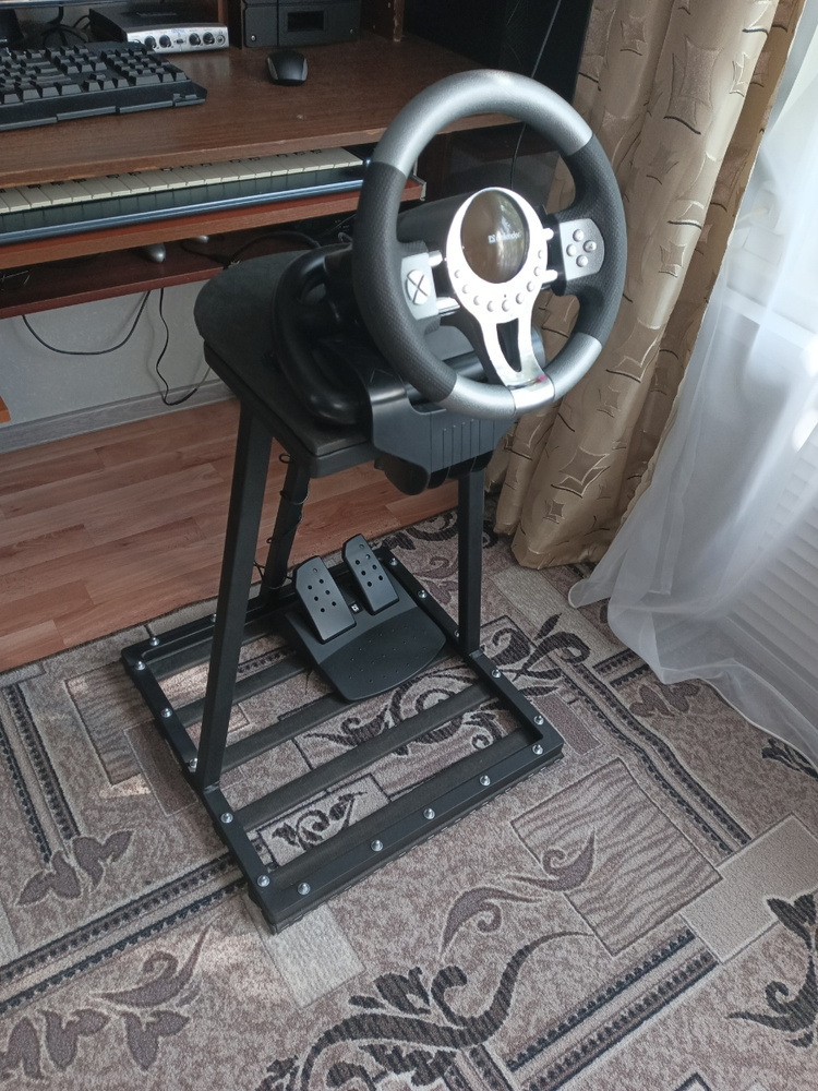 Руль игровой для пк с педалями Defender Forsage GTR USB 12 кнопок с ...
