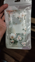 Силиконовый чехол на Xiaomi Redmi Note 11 4G Global/Redmi Note 11S / Редми Ноут 11 Global/11S, Beautiful white flowers, прозрачный #22, Алексия