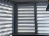 Рулонные шторы LmDecor день-ночь 78х160 см, жалюзи на окна 78 ширина, рольшторы #144, Дмитрий Ц.