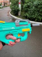 Электрический водяной автомат P90 Water Gun бирюзовый #37, Михаил К.