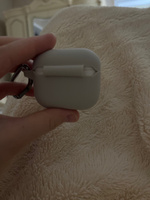 Силиконовый чехол для наушников AirPods 3 с карабином / Аирподс 3 / Античный белый #23, Зарема Ю.