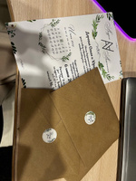 Наклейки для упаковки сувениров, стикеры для упаковки подарков ручной работы, стикеры для бомбинга "Зеленый венок с маслинами", 500шт #6, Анастасия К.