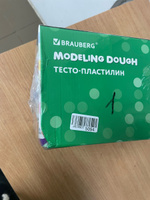 Пластилин, тесто для лепки набор 34 штуки с 4 штампиками, 10 формочками, скалкой и 2 стеками для детей, мягкий для малышей 1700 грамм, Brauberg Kids #54, Мария Гагарина