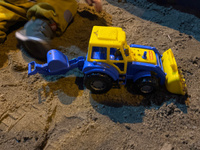 Синий трактор с ковшом машинка строительная детская #2, Катерина К.