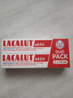 LACALUT aktiv, профилактическая зубная паста, набор 75 мл х 2шт #6, Светлана Т.