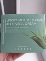 JIGOTT Moisture Real Aloe Vera Cream Балансирующий крем для лица с экстрактом алоэ, 150мл #12, Елена М.