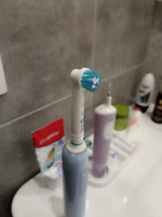 Совместимые с Oral-B (Braun) насадки Classic (Precision Clean) с защитным колпачком для электрических зубных щеток 4 шт. #33, Malina