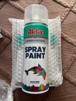 Акриловая аэрозольная краска Akfix Spray Paint, 400 мл, RAL 8017, коричневая #102, Дмитрий С.