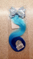 Цветная прядь на заколке с бантиком, Lisa Doll / Детские накладные волосы 40 см #3, Марина Д.