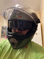 Снегоходный шлем модуляр AIM JK906 XL(61-62) двойной визор (стекло) электроподогрев #4, Алексей 