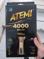 ATEMI PRO 4000 BALSA CV - профессиональная ракетка для настольного тенниса (конусная ручка) для атакующего стиля игры класса OFF+ #23, Денис В.