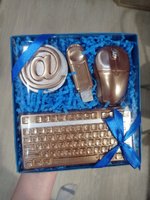 Шоколадный набор iChoco "Компьютерщик", бельгийский молочный шоколад, 300 гр. / набор: клавиатура + знак "@" + флешка + компьютерная мышка #2, Софья Ш.