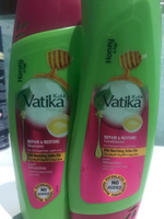 Dabur Vatika Комплект: шампунь и кондиционер для волос Исцеление и восстановление Мед и яйцо / HONEY AND EGG Repair & Restore Дабур Ватика, 200 мл + 200 мл #19, Альфия Г.