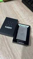 Зажигалка бензиновая ZIPPO 207 Classic Street Chrome, серебристая, матовая, подарочная коробка #38, Виктор Г.